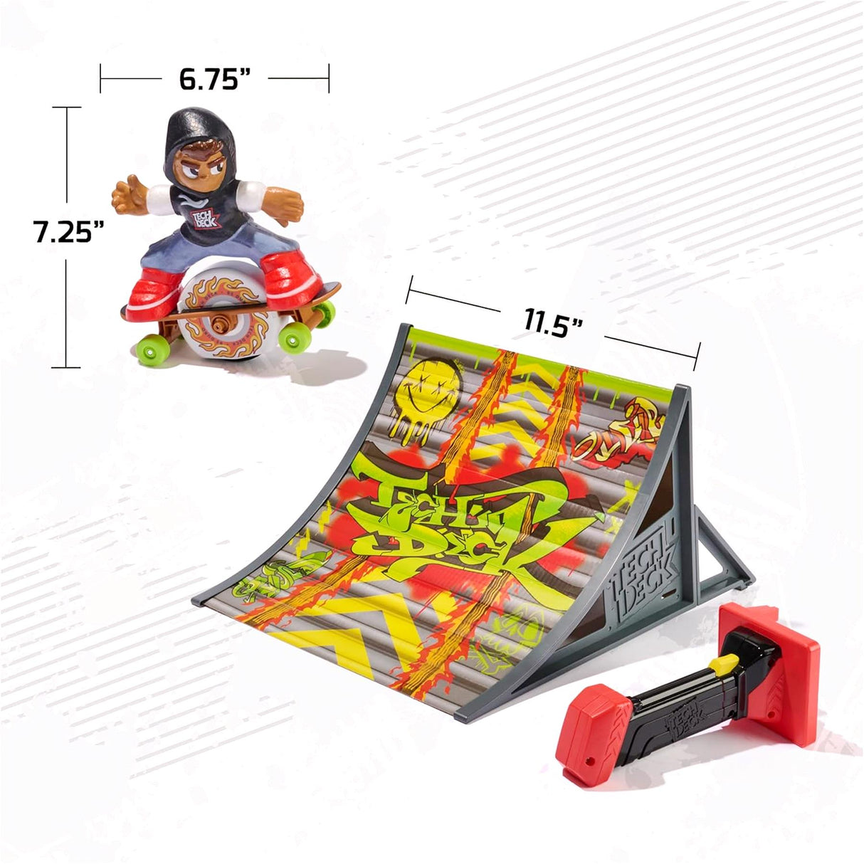 Tech Deck Shred N' Blast Motorised Skateboard & Ramp Set