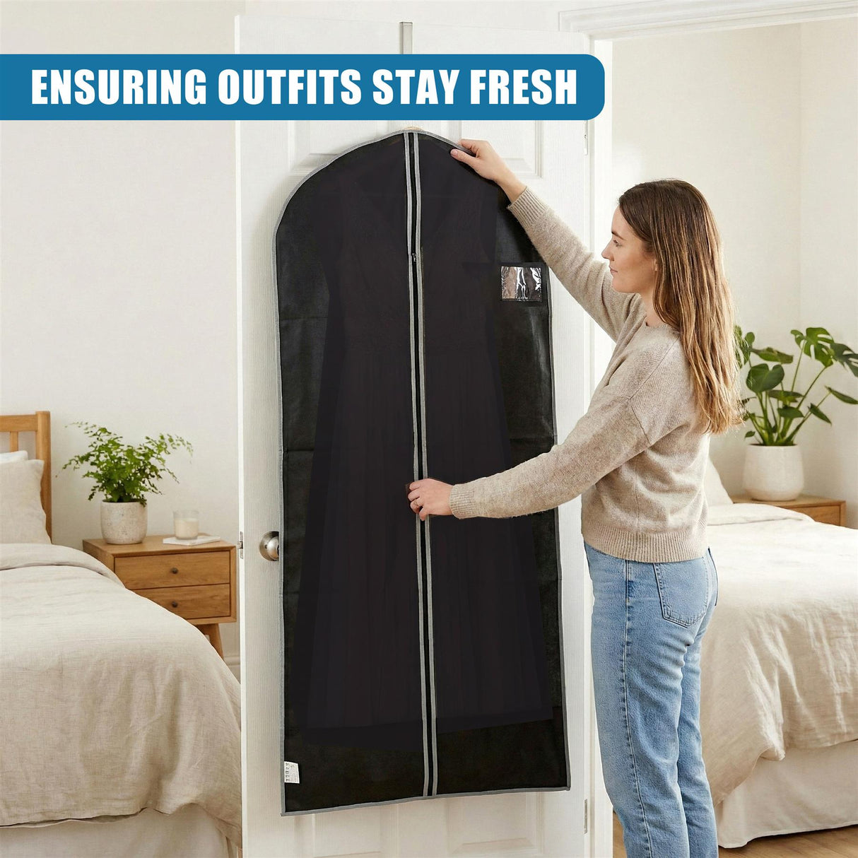 Garment Bags with Zip, Set of 2