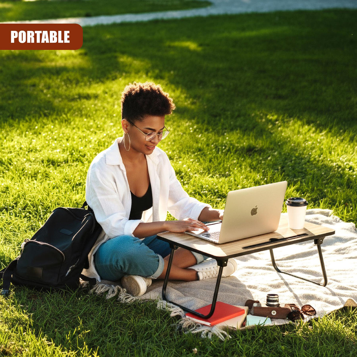 Foldable Laptop and Tablet Bed Table