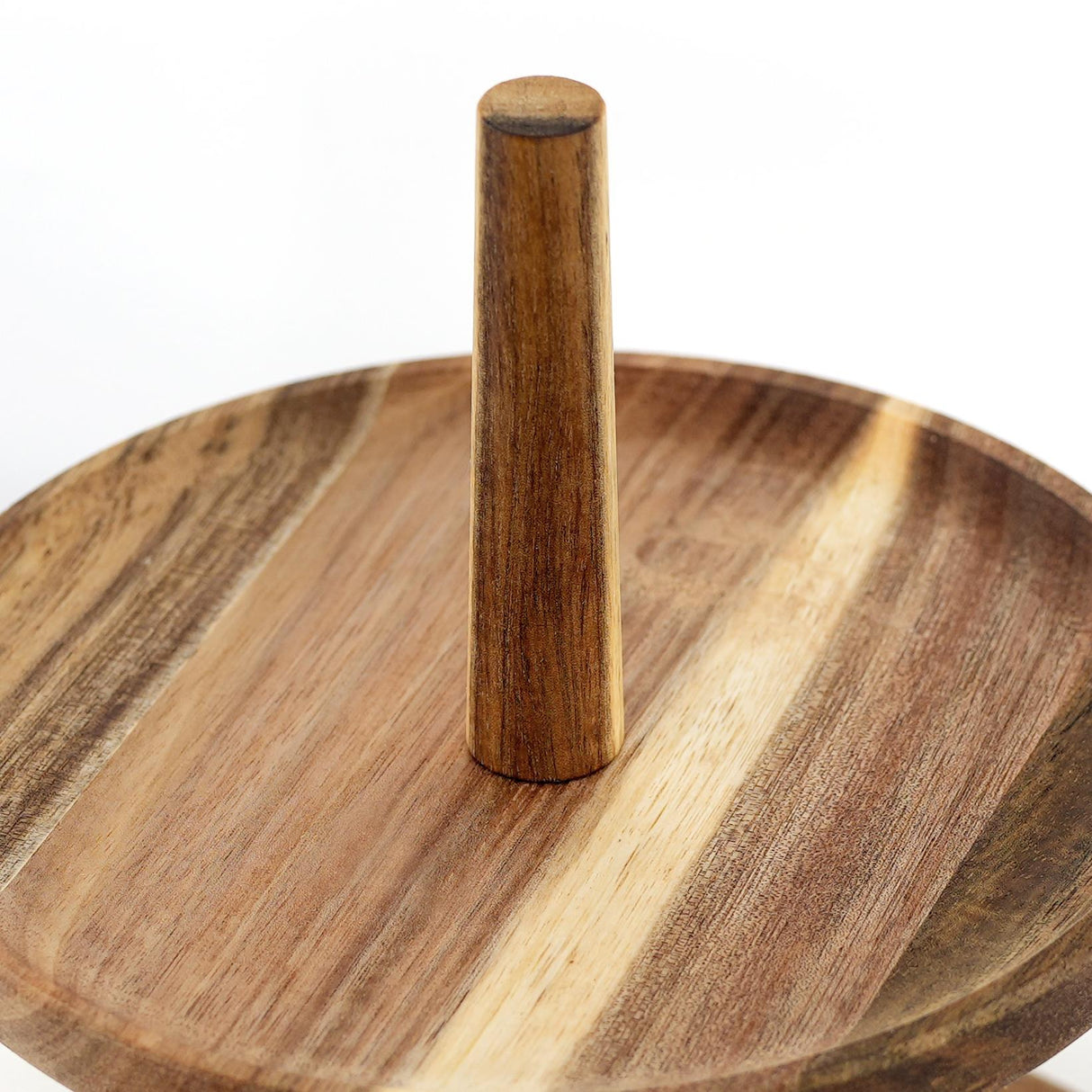 2-Tier Acacia Wooden Afternoon Tea Stand by GEEZY - UKBuyZone