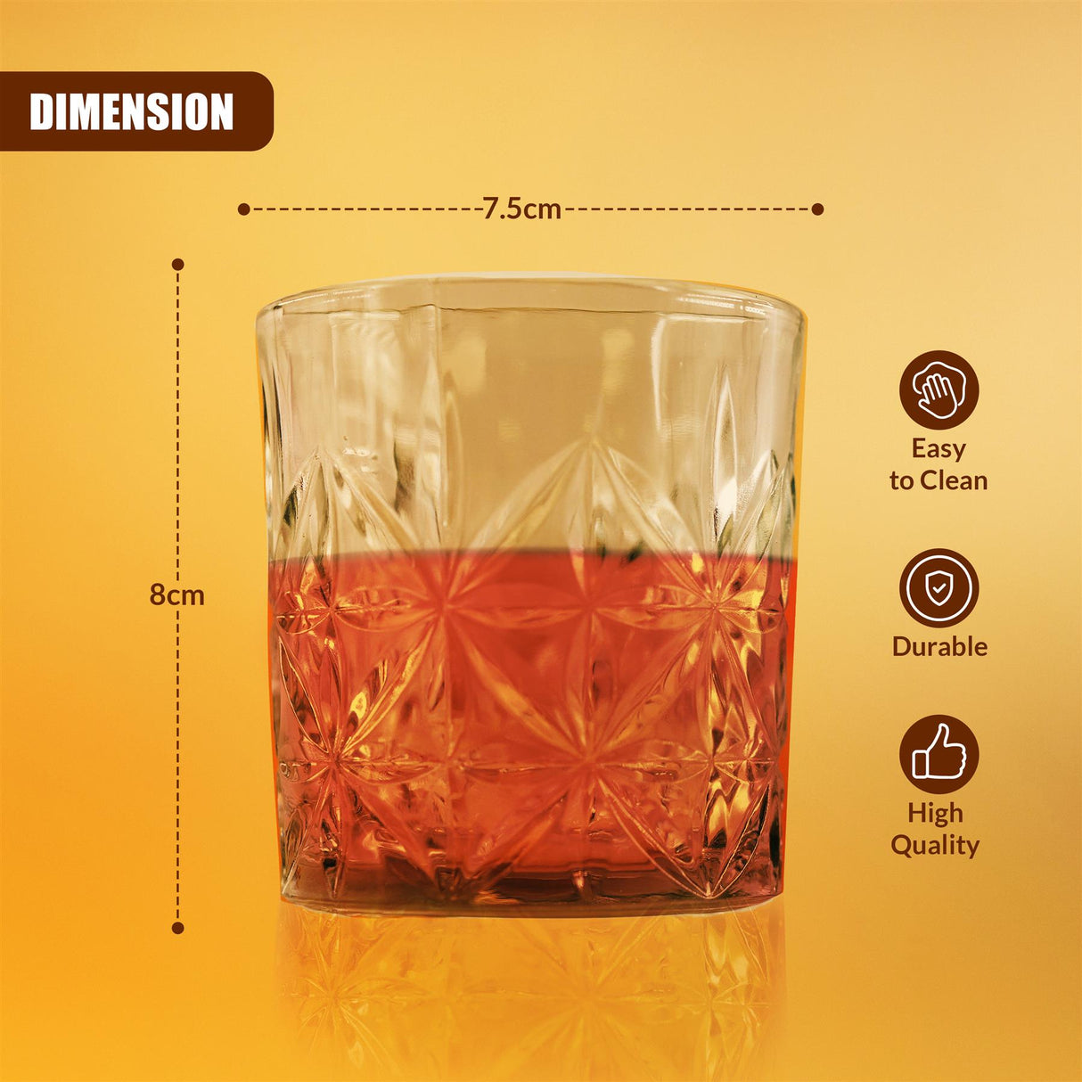 Set of 4 Whisky Glasses