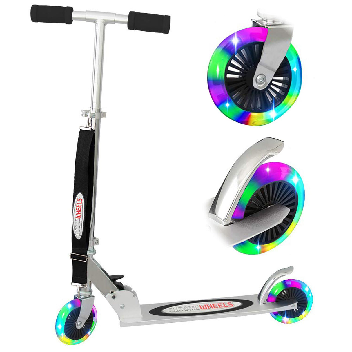 Foldable Kids Scooter Black by The Magic Toy Shop - UKBuyZone