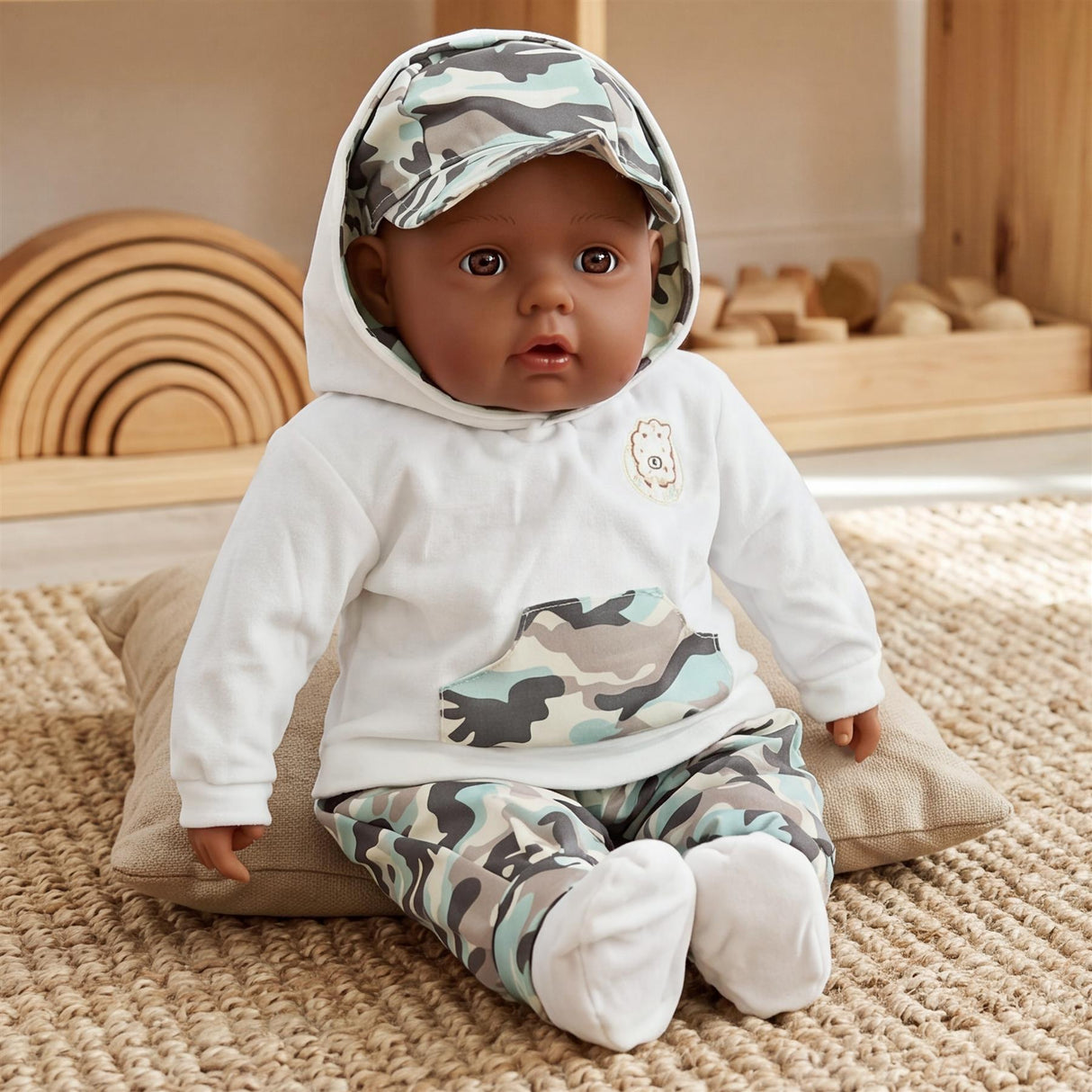 BiBi Black Baby Doll "Grean Pea" (Camo) (50 cm / 20")