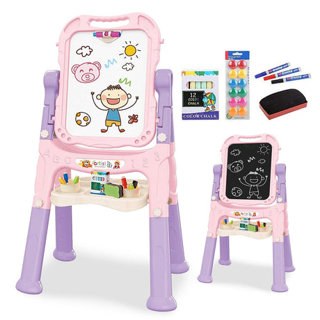 Pink Folding Double-Sided Magnetic Drawing Board by The Magic Toy Shop - UKBuyZone
