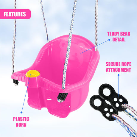 Toddler Safety Swing Seat with Adjustable Ropes by The Magic Toy Shop - UKBuyZone