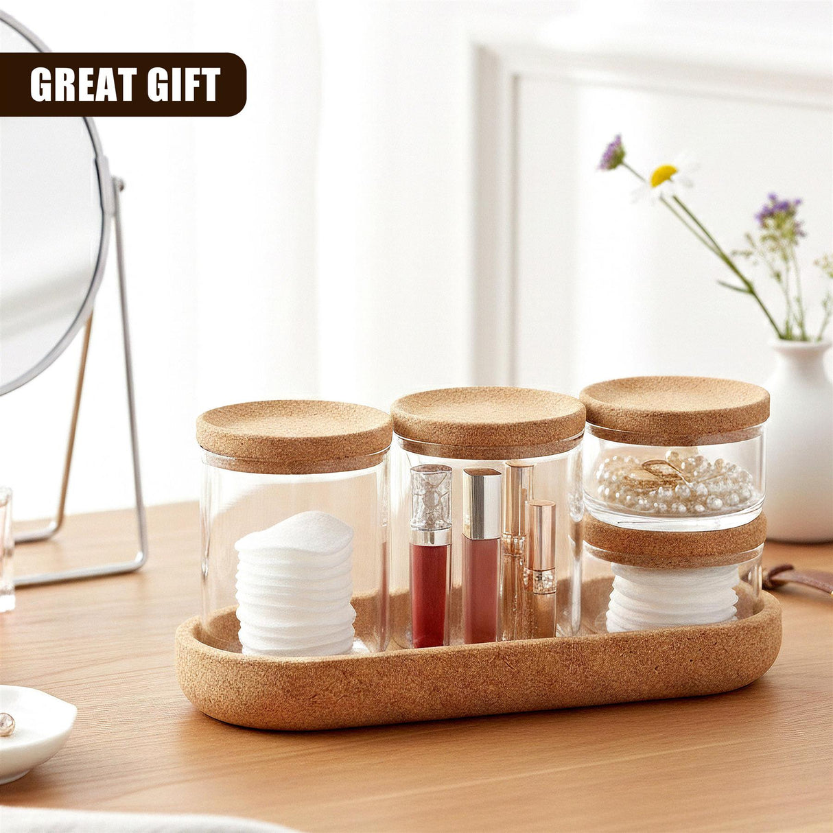Makeup Organising Jar Set