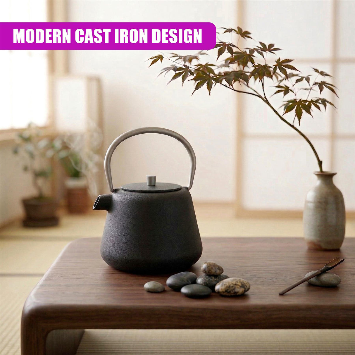 1L Cast Iron Tea Pot with Infuser