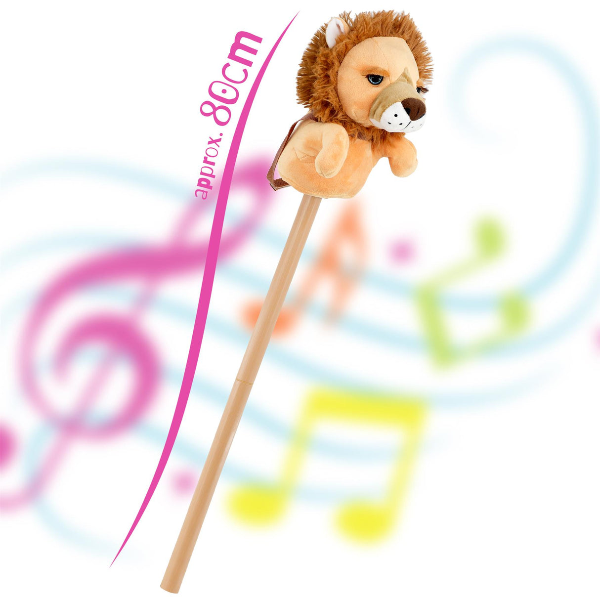 Kids Hobby Horse Toy Lion with Sounds by The Magic Toy Shop - UKBuyZone