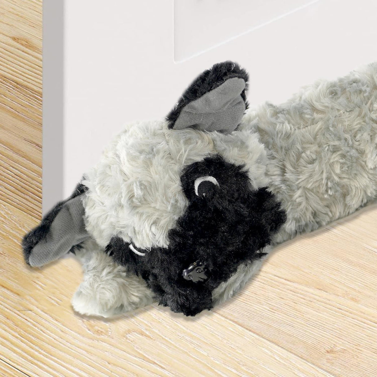 Novelty Grey Dog Draught Excluder for Doors by GEEZY - UKBuyZone