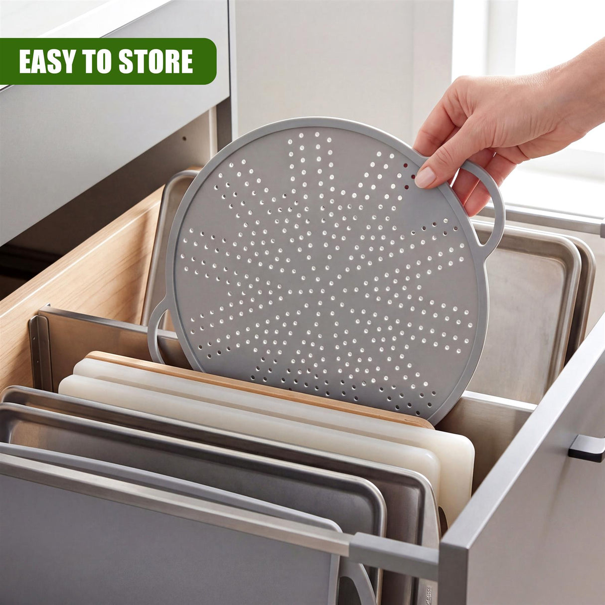 3-in-1 Silicone Strainer 28 cm