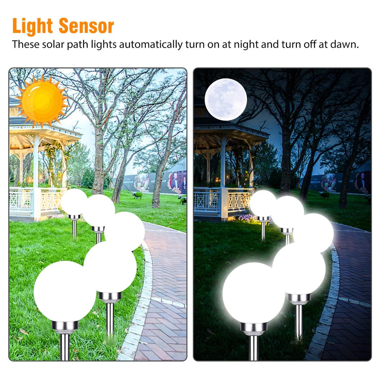 Solar Outdoor Garden Globe Light by GEEZY - UKBuyZone