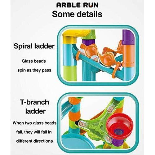 Marble Run Race Building Block Maze Toy Set 113 pcs by The Magic Toy Shop - UKBuyZone