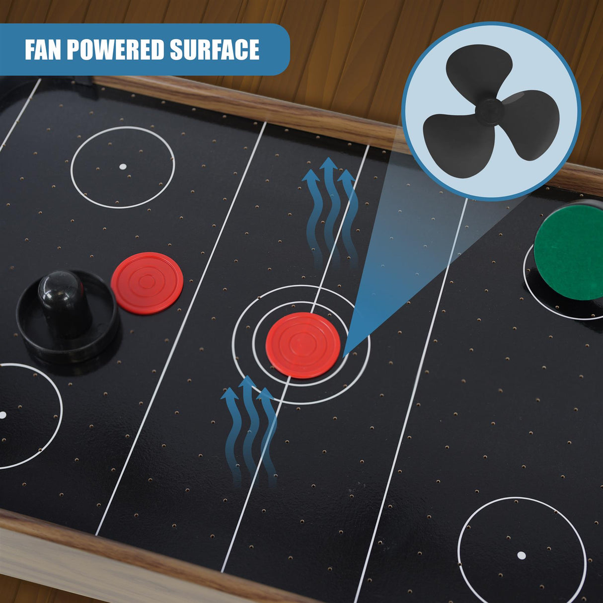 Wooden Mini Air Hockey Table by The Magic Toy Shop - UKBuyZone