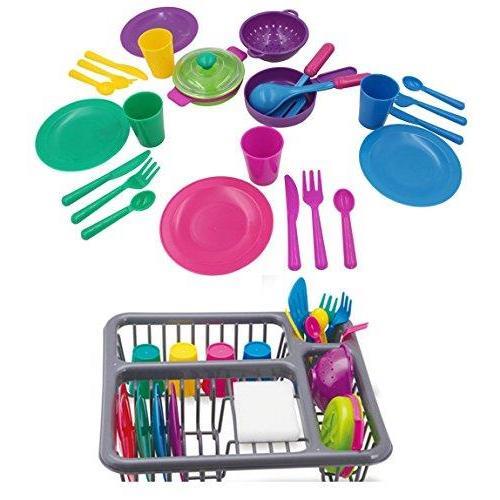 27 Pieces Kitchen Accessories Play Set For Kids by The Magic Toy Shop - UKBuyZone