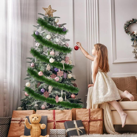 Christmas Garland Decoration 2.7m (9ft) by GEEZY - UKBuyZone