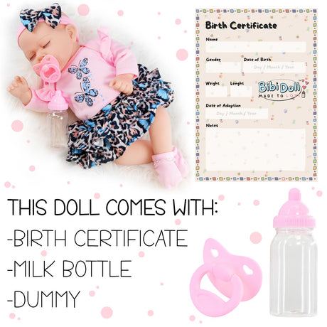 BiBi Reborn Doll Sleeping Girl "Bella" (43 cm / 17") by BiBi Doll - UKBuyZone