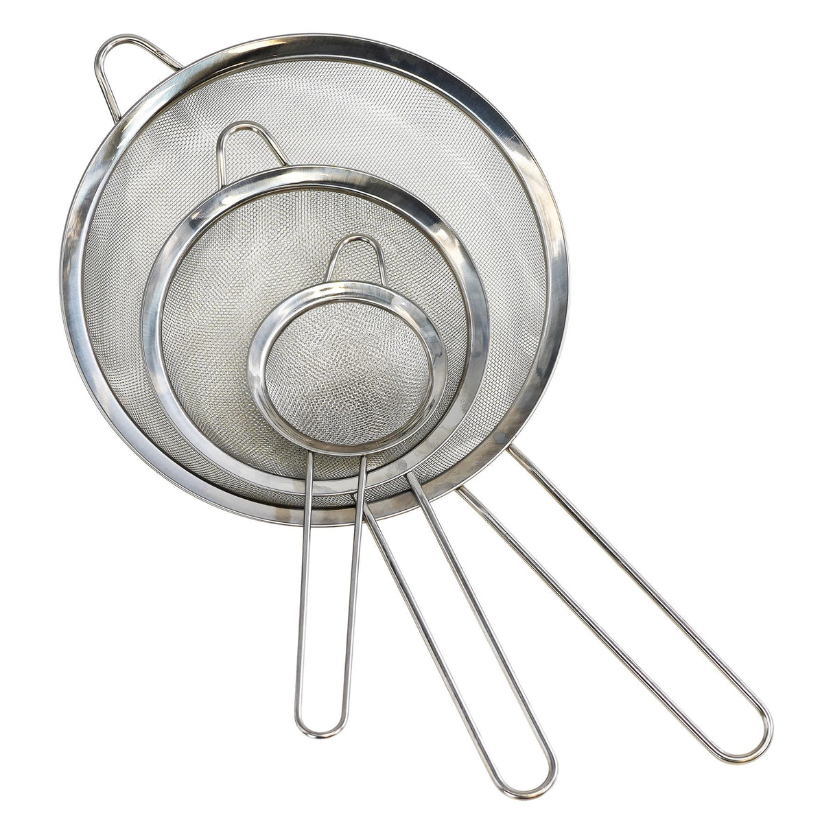 Stainless Steel Sieve Strainers Set of 3 by GEEZY - UKBuyZone