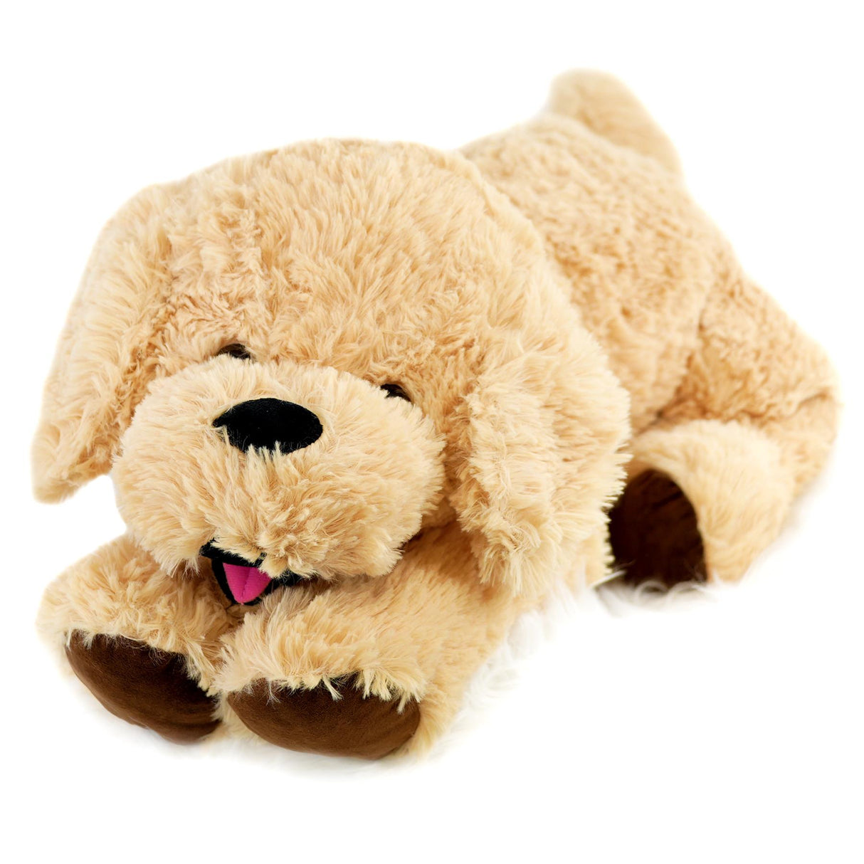 Giant Plush Lying Dog Soft Toy, 28 Inch by The Magic Toy Shop - UKBuyZone