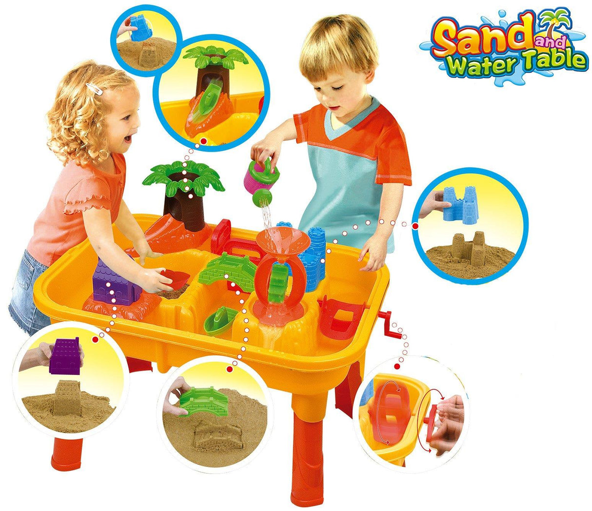 Sand and Water Table with Water Mill by The Magic Toy Shop - UKBuyZone