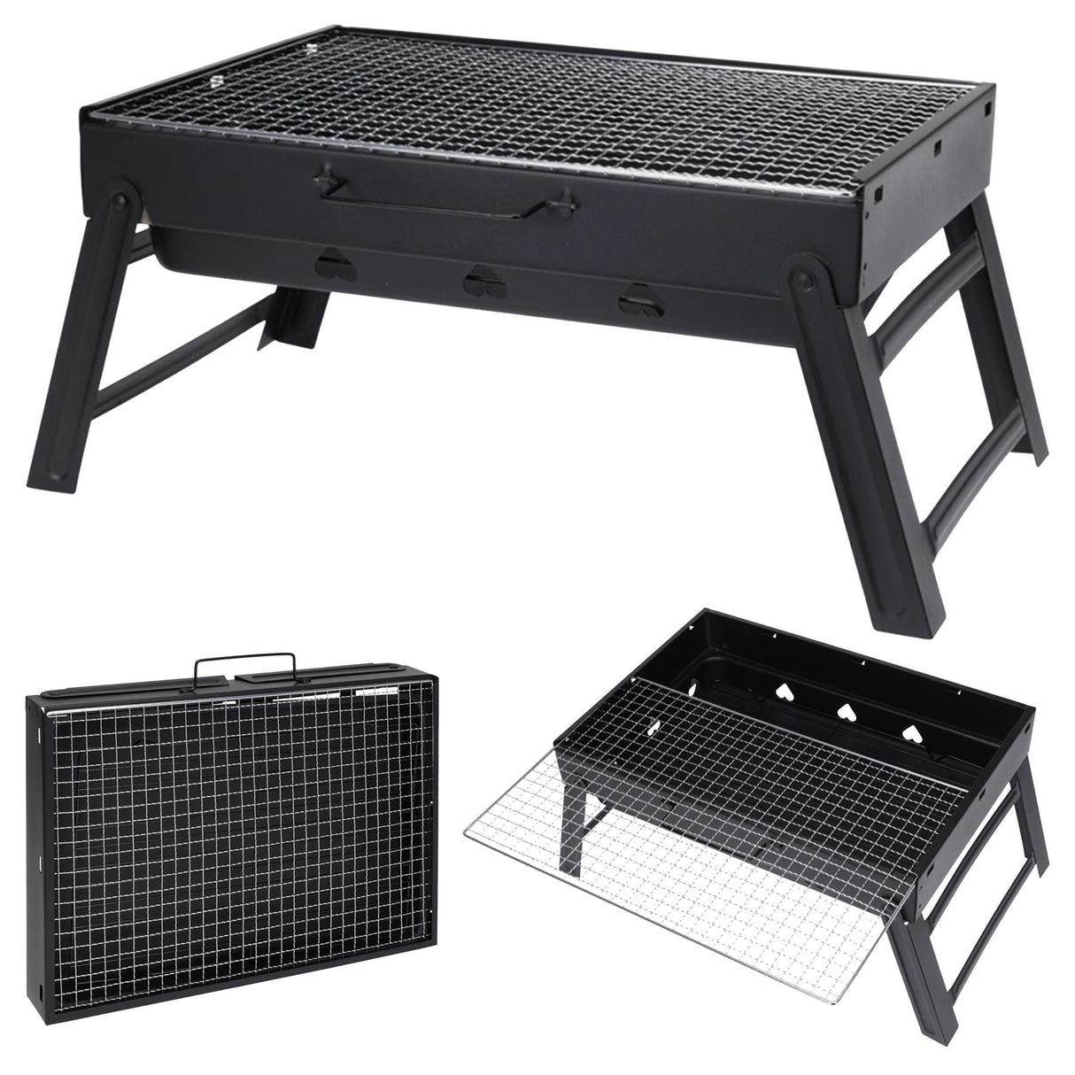 Portable Charcoal BBQ Grill by GEEZY - UKBuyZone