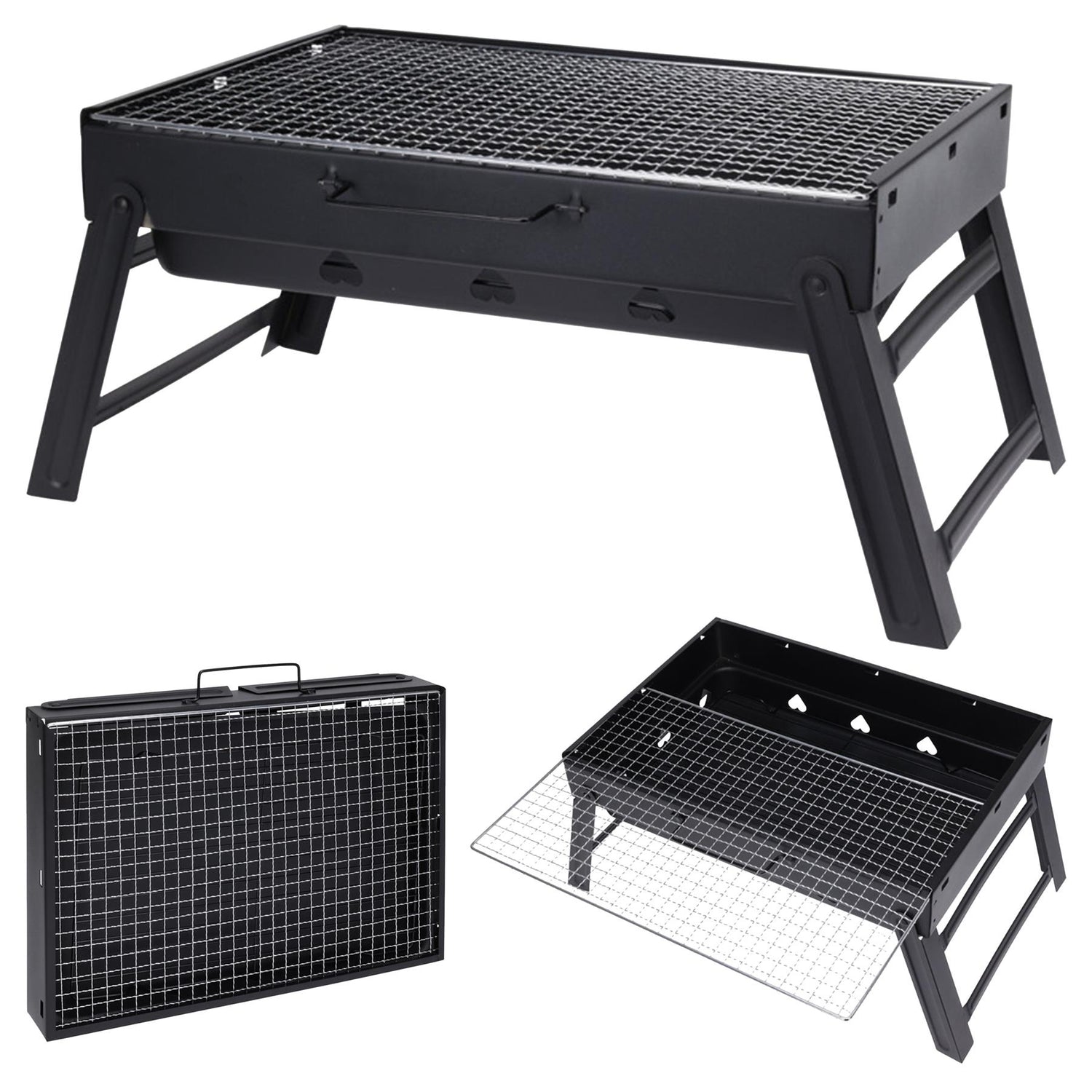 Portable Charcoal BBQ Grill by GEEZY - UKBuyZone