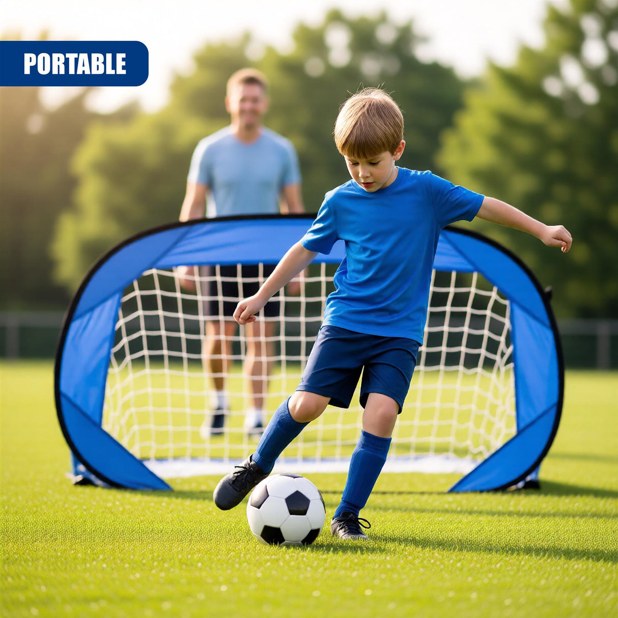 Pop Up Football Goal Indoor/Outdoor Soccer Goal