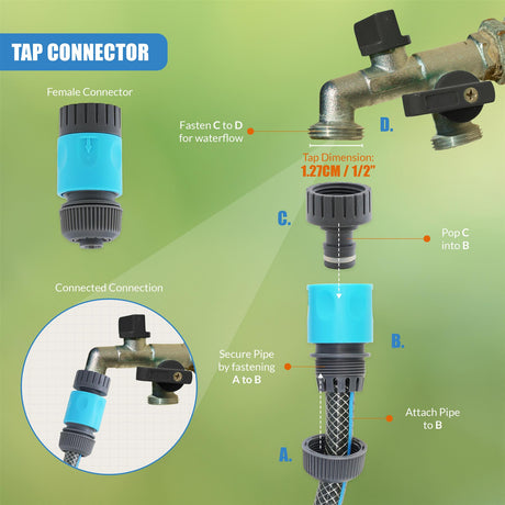 Garden Hose Set - 4 Pcs by GEEZY - UKBuyZone