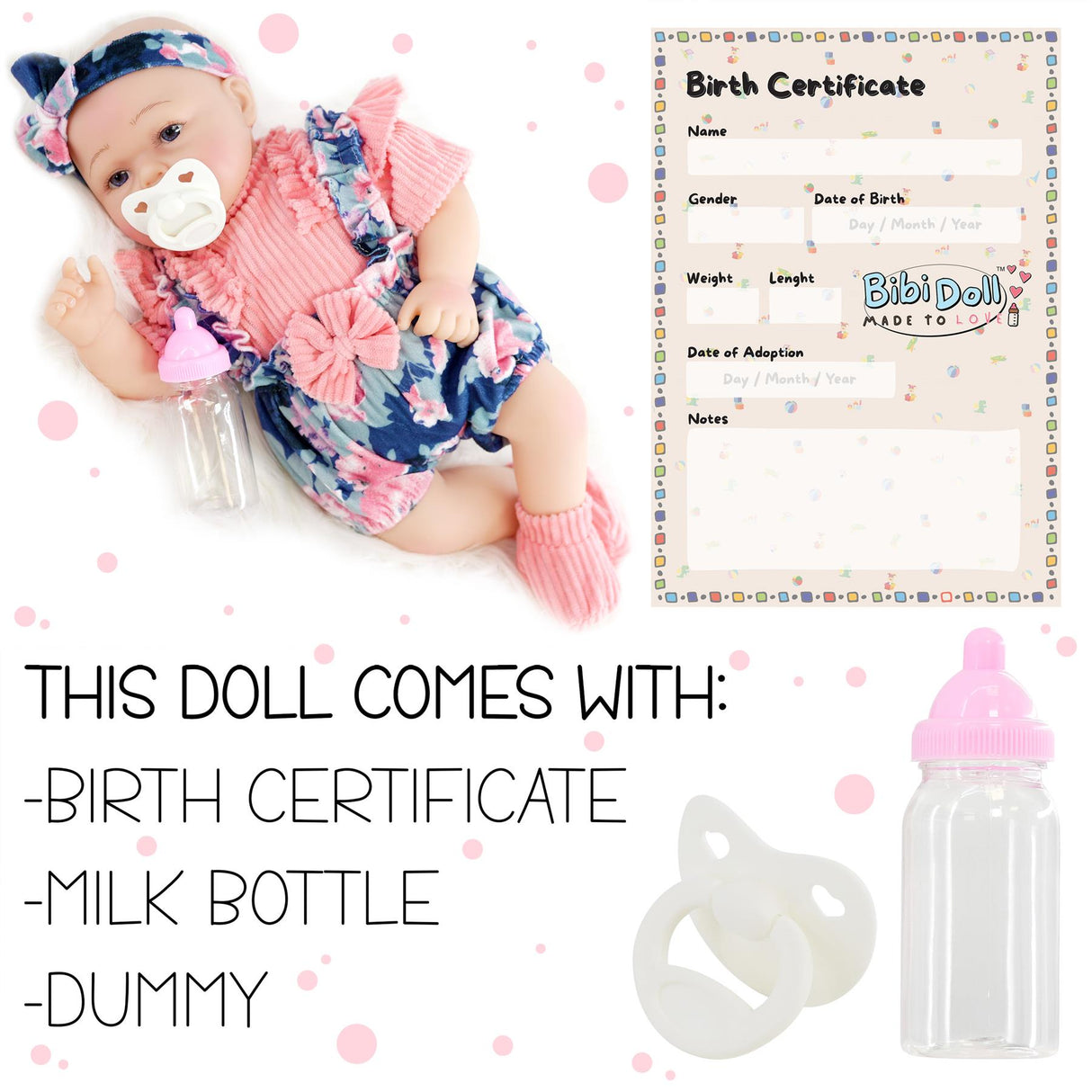 BiBi Reborn Awake Girl "Sweet Pea" (43 cm / 17") by BiBi Doll - UKBuyZone