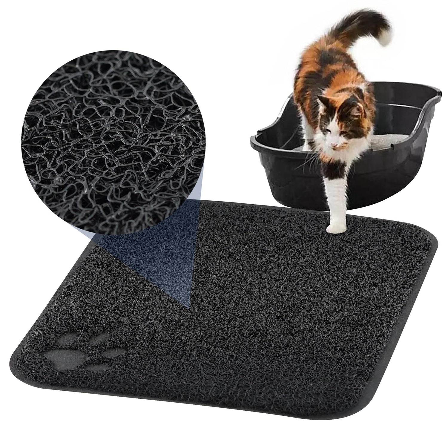 Rubber Cat Litter Mat by GEEZY - UKBuyZone