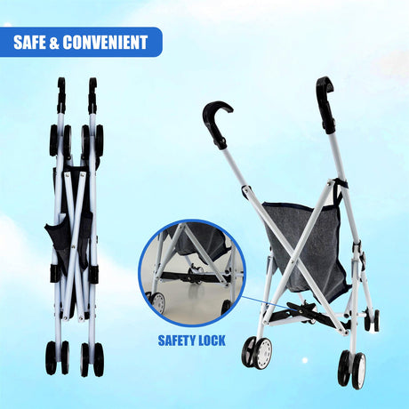Black Baby Doll Foldable Stroller by BiBi Doll - UKBuyZone