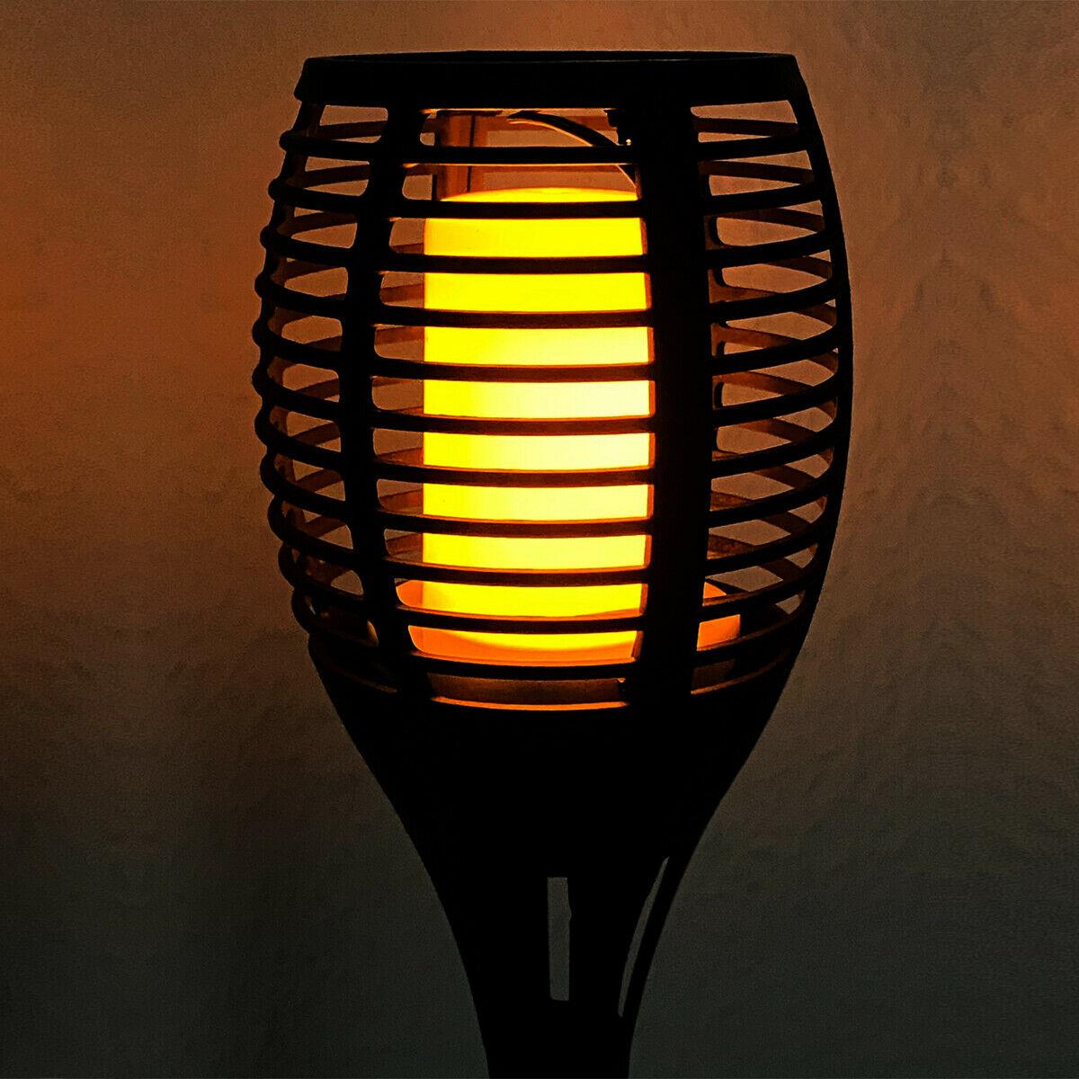 Solar Flame Effect Torch Stake Lights by GEEZY - UKBuyZone