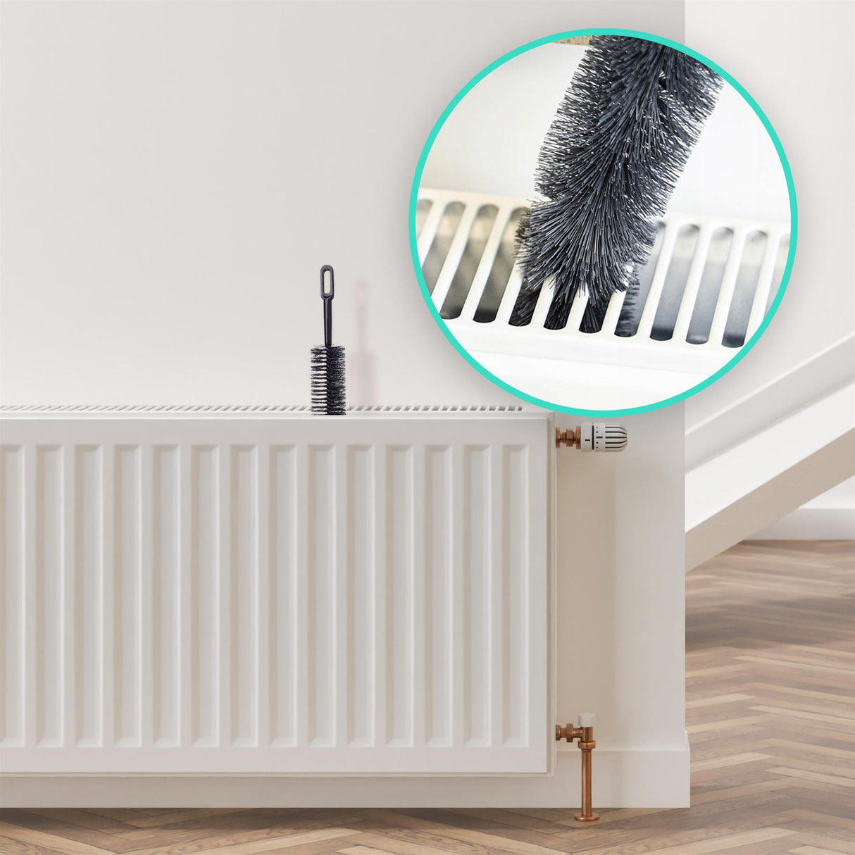 Set of 2 Radiator Cleaner Brushes 71cm by GEEZY - UKBuyZone