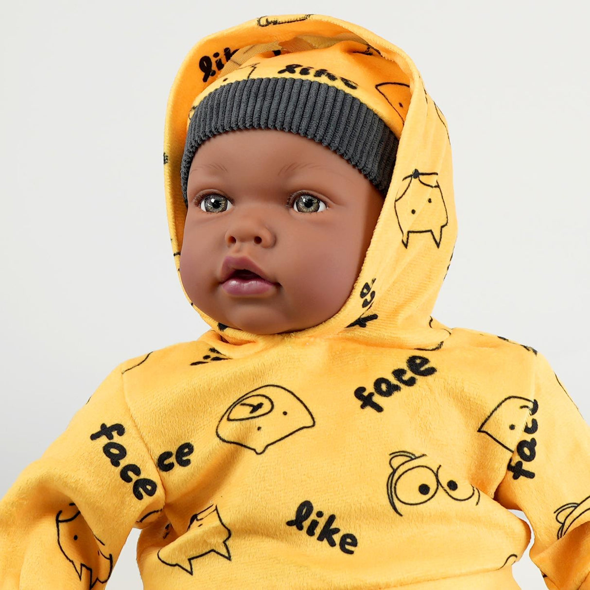 BiBi Black Baby Doll "Jax" (45 cm / 18") by BiBi Doll - UKBuyZone