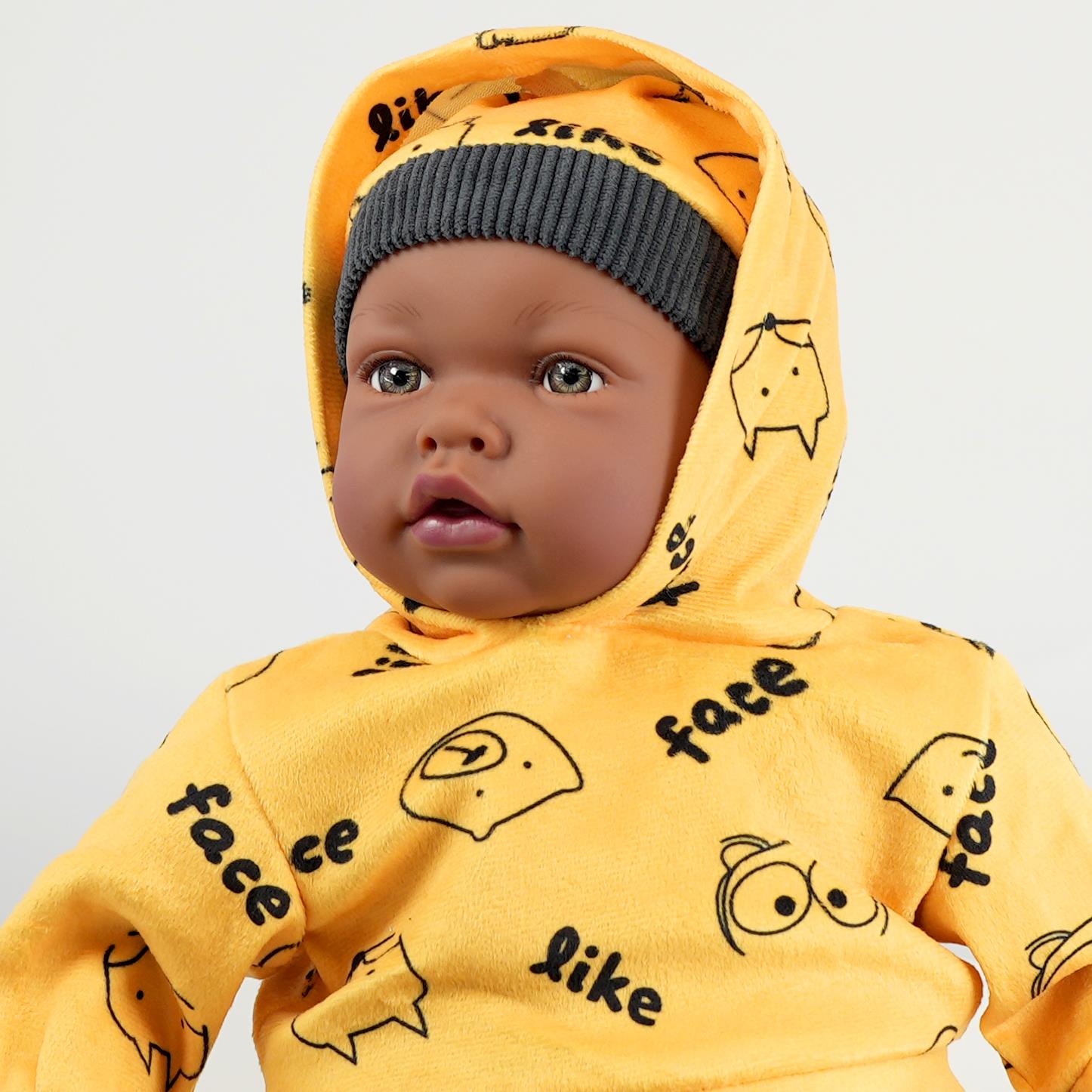 BiBi Black Baby Doll "Jax" (45 cm / 18") by BiBi Doll - UKBuyZone