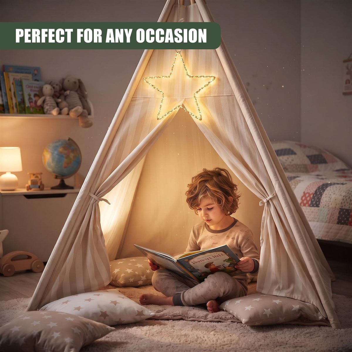 Star LED Fairy Light Gold Wire 30cm