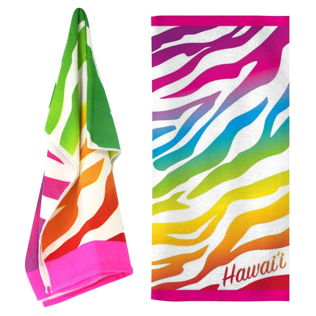 Beach Bath Towel Hawaii Design Microfibre Towel by GEEZY - UKBuyZone