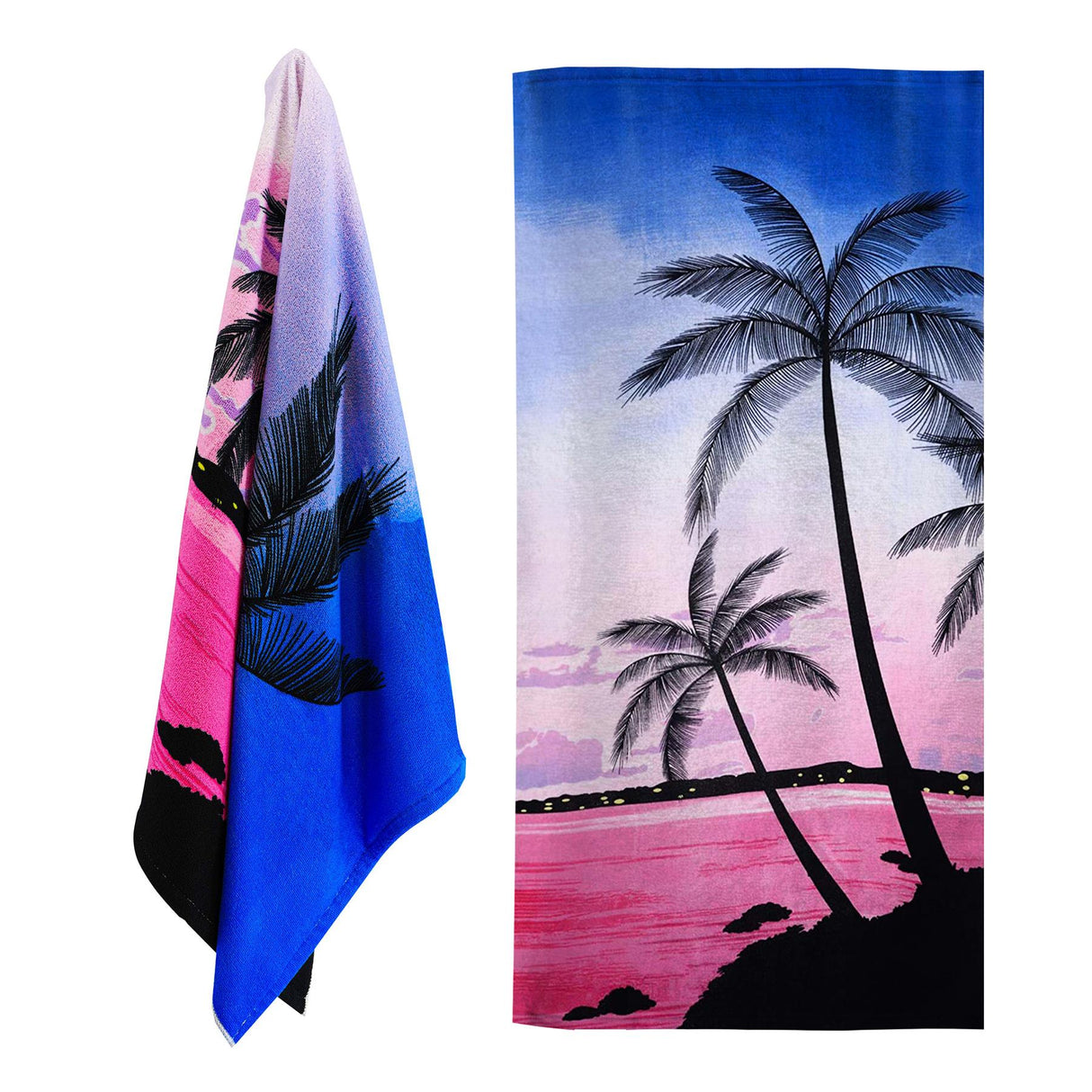 Sunset Design Large Towel by Geezy - UKBuyZone