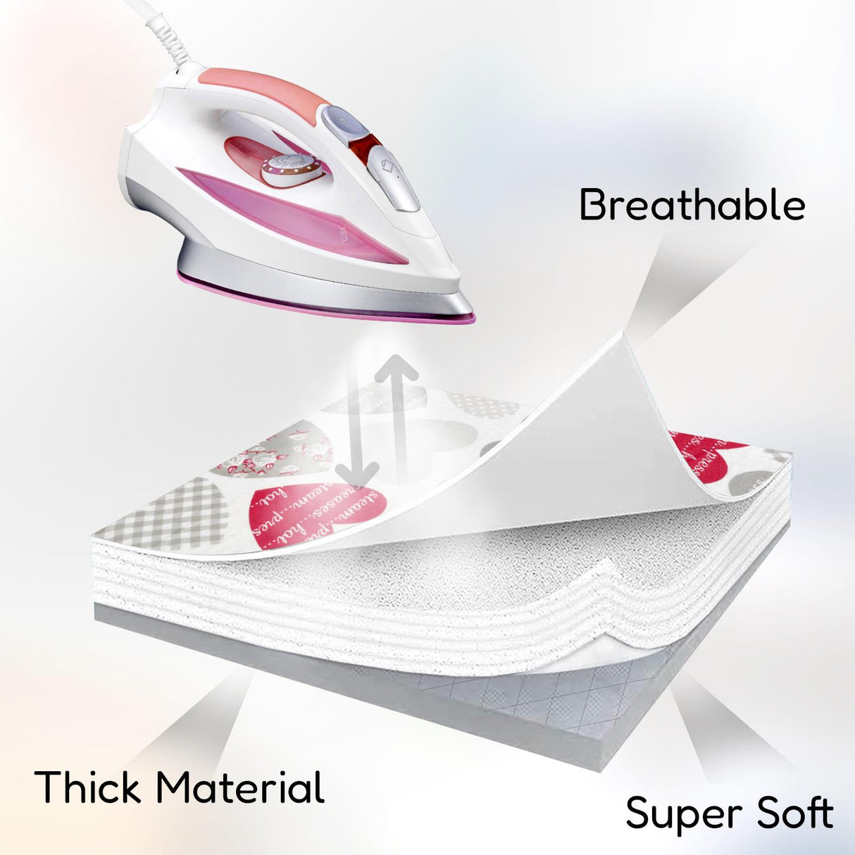 Ironing Board Cover (122 x 38 cm) by GEEZY - UKBuyZone
