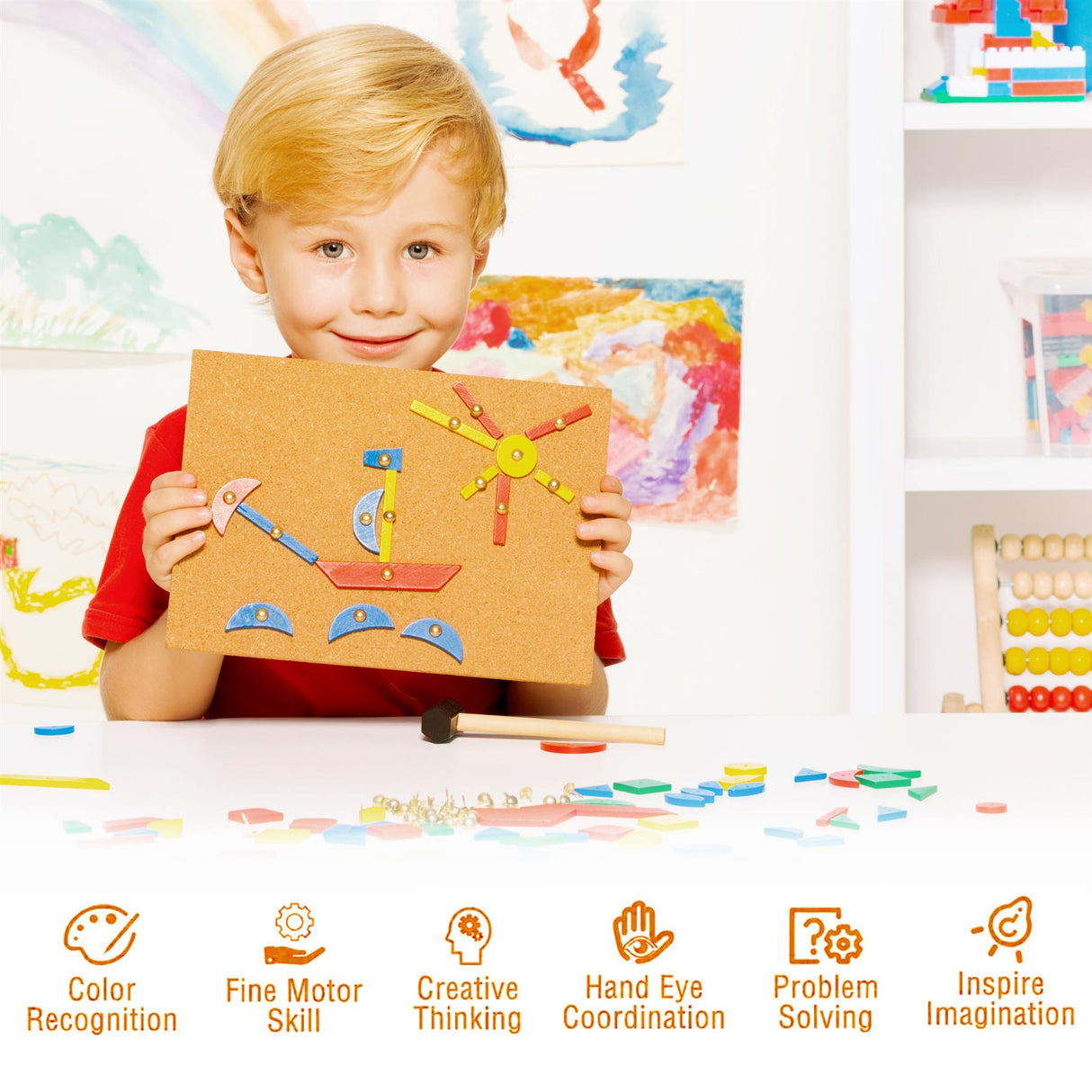 Hammer and Nail Tap Art Set by The Magic Toy Shop - UKBuyZone