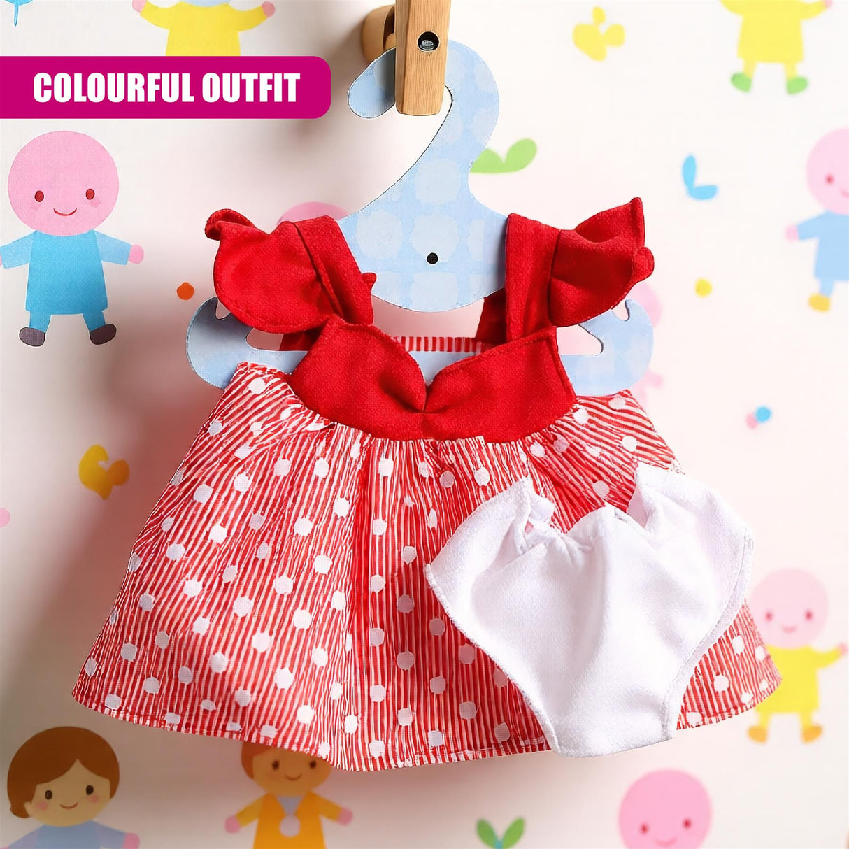 Baby Doll Clothes Set of 6 for Dolls 12-16"