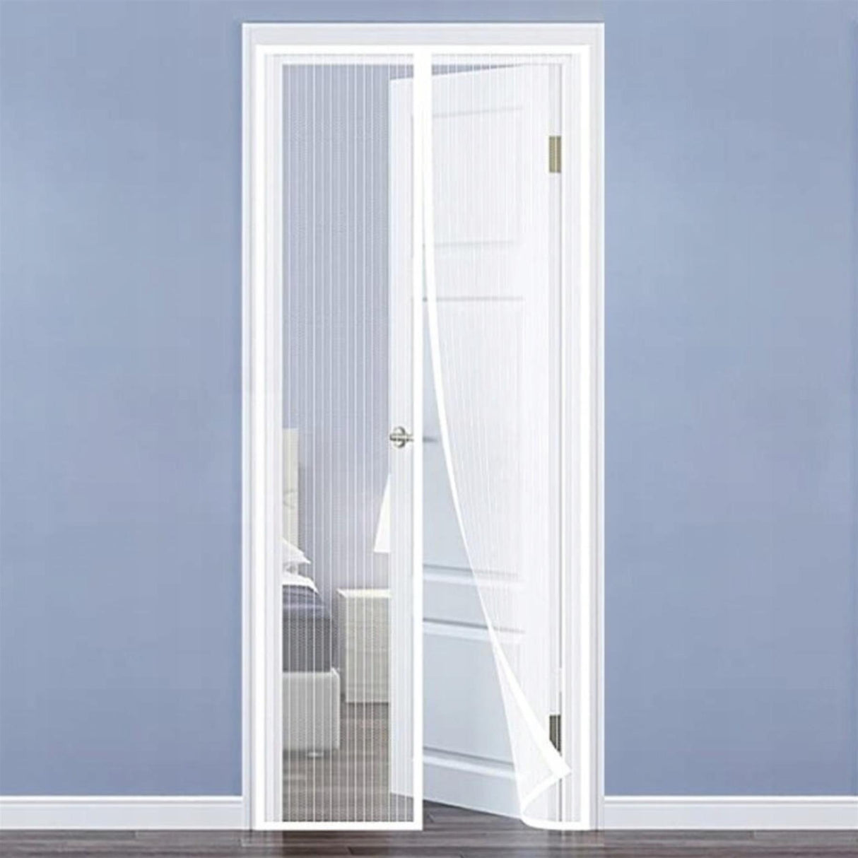 Magnetic Insect Door Screen White by GEEZY - UKBuyZone