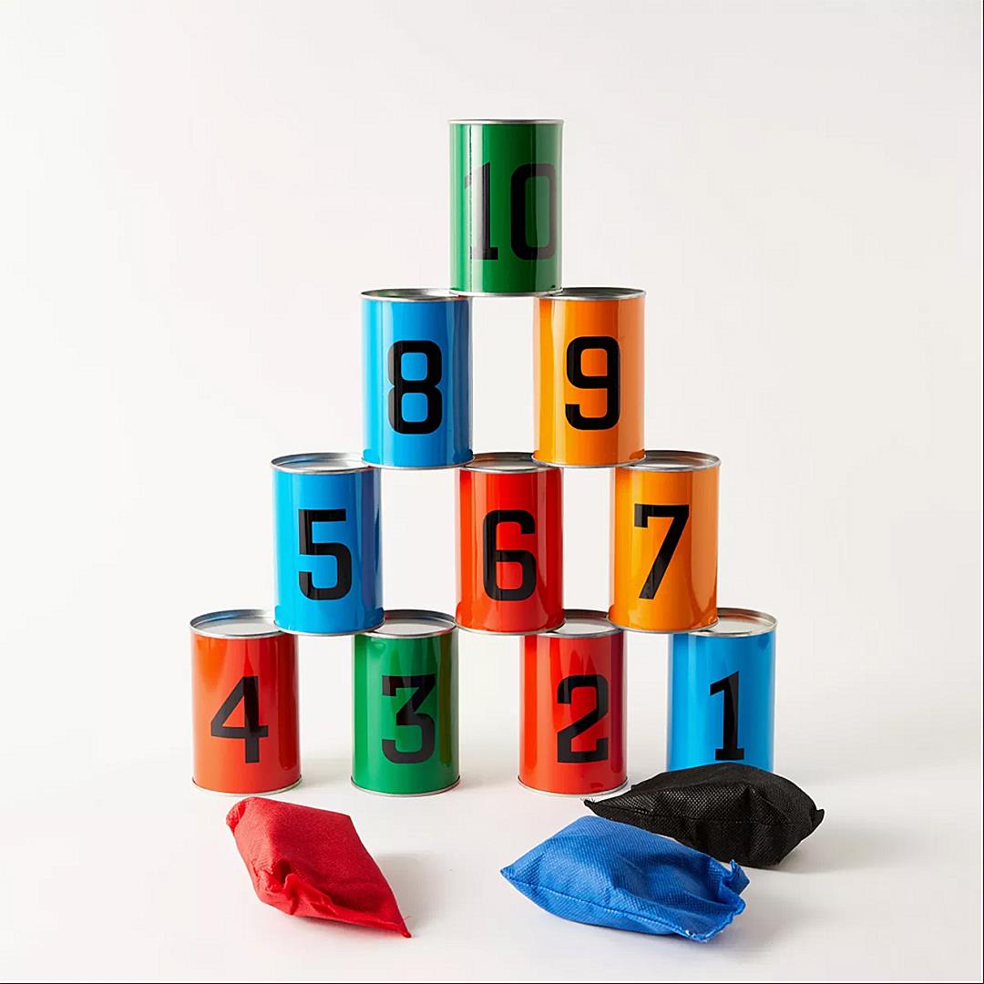 Tin Can Alley Bean Bag Toss Game by The Magic Toy Shop - UKBuyZone