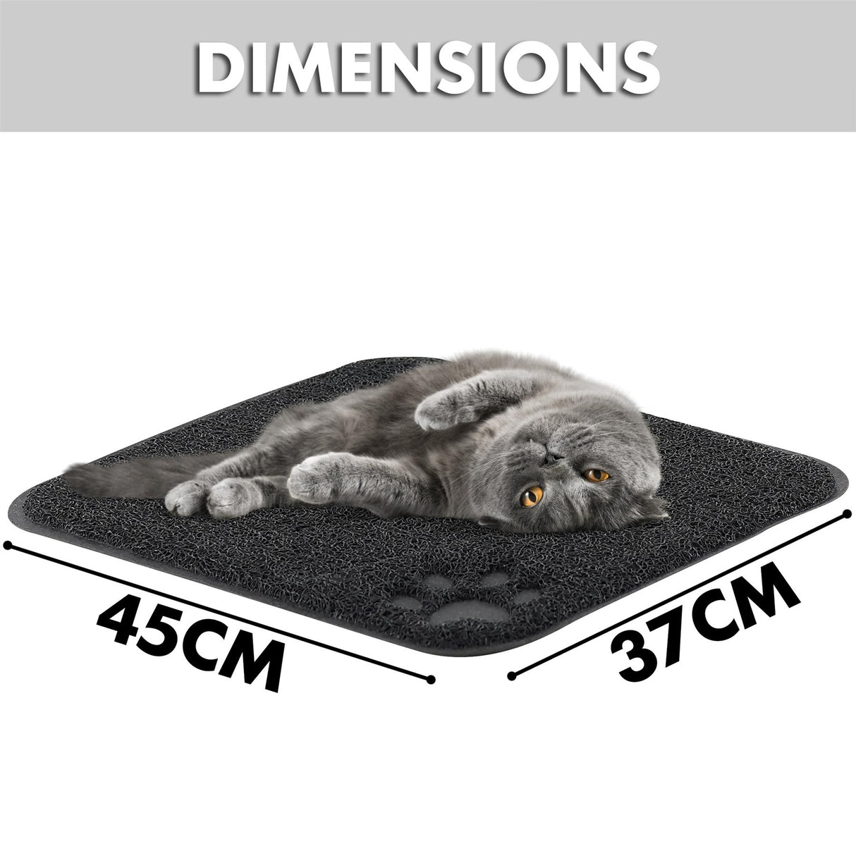 Rubber Cat Litter Mat by GEEZY - UKBuyZone