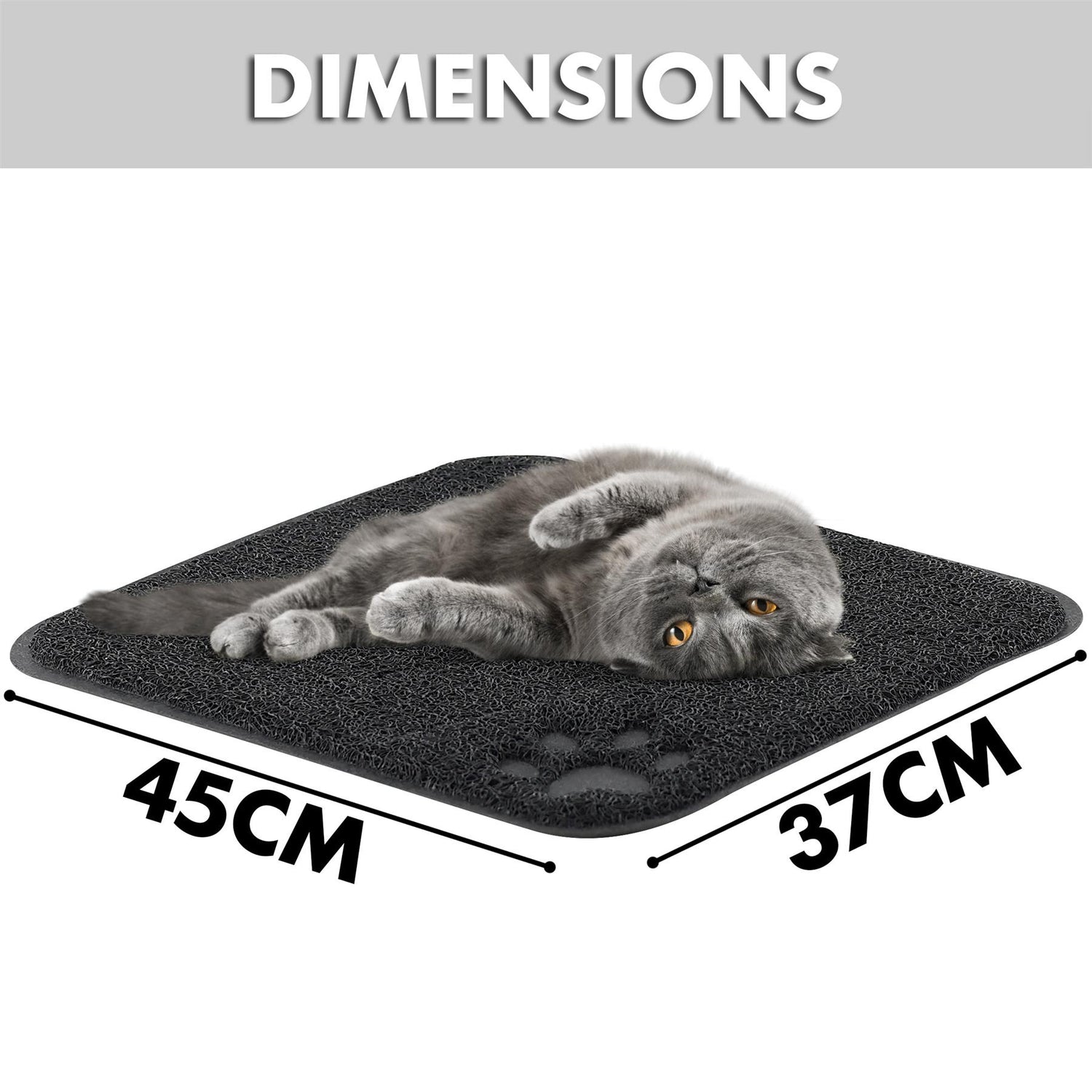 Rubber Cat Litter Mat by GEEZY - UKBuyZone