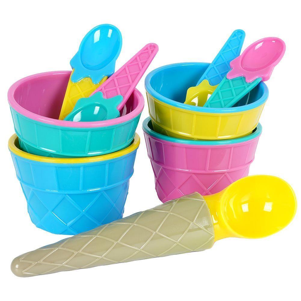Ice Cream Bowls With Scoops by The Magic Toy Shop - UKBuyZone
