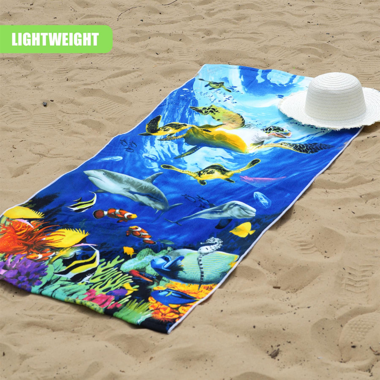 Ocean Turtles Design Large Towel by GEEZY - UKBuyZone