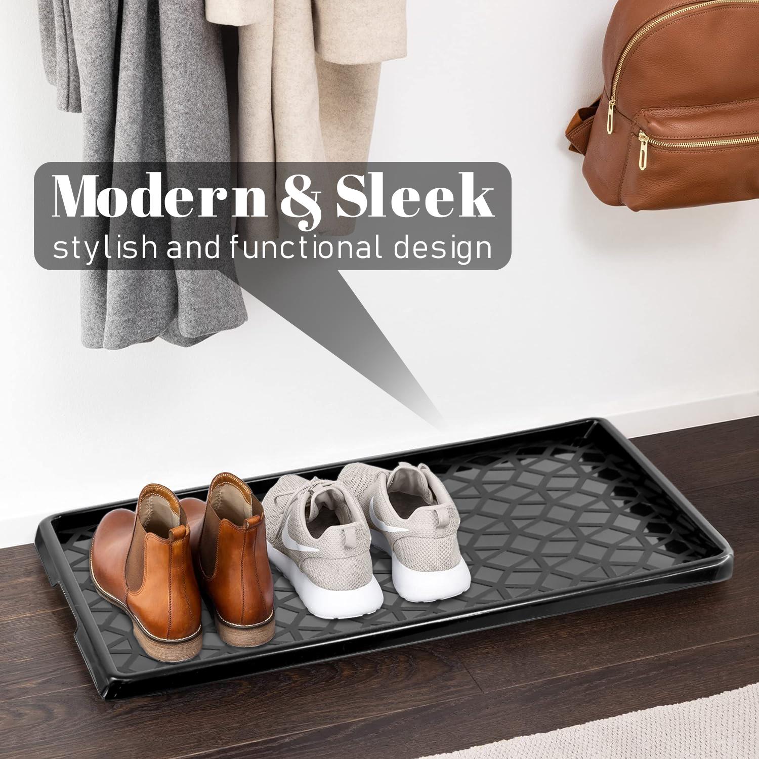 Plastic Shoe Tray Set of 2 by GEEZY - UKBuyZone