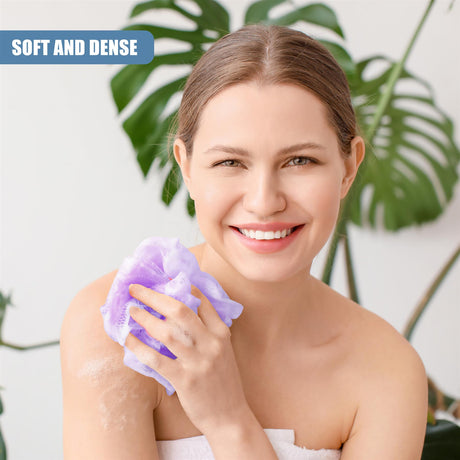 Body Loofah Set of 5 with Mesh Storage Bag by GEEZY - UKBuyZone