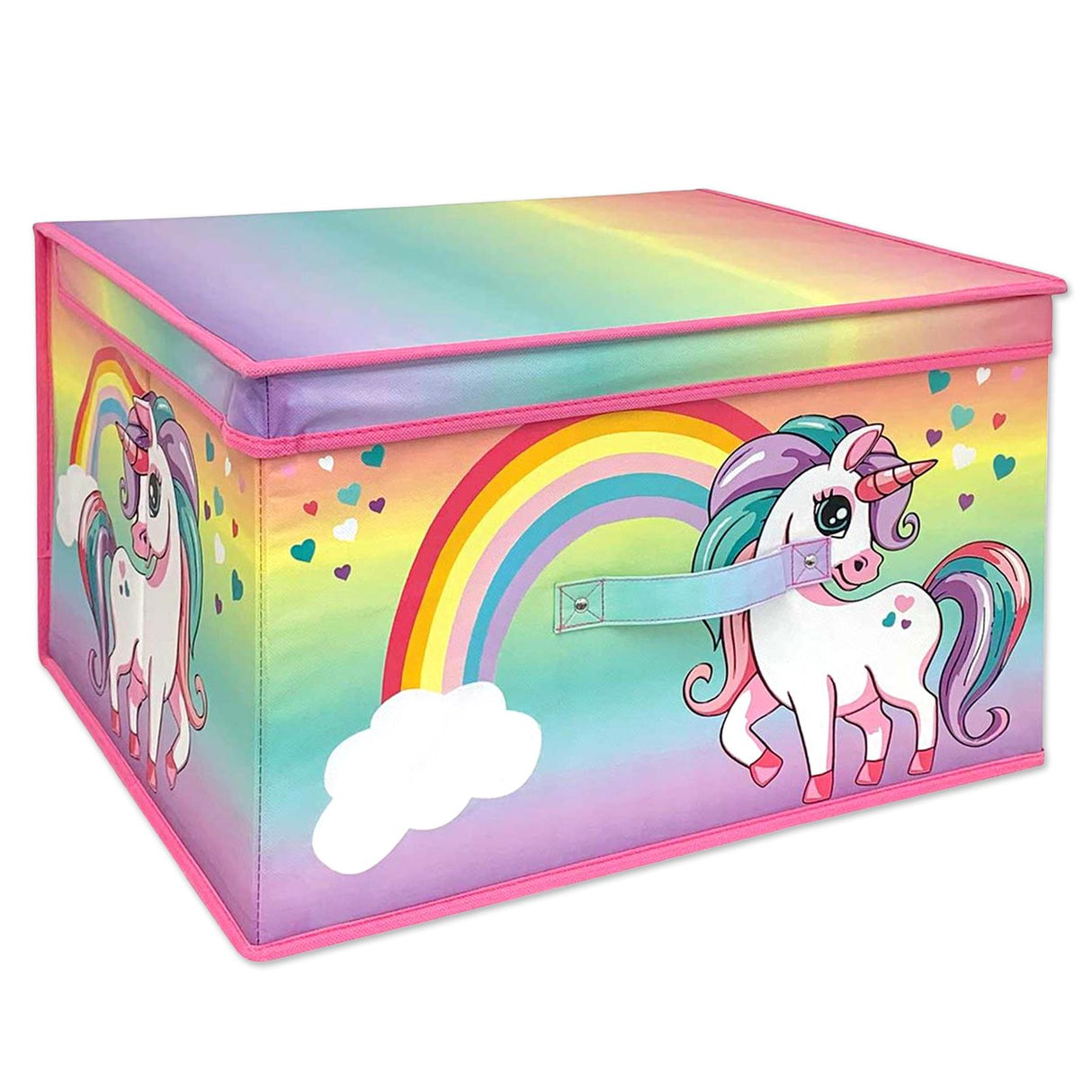 Rainbow Unicorn Storage Box by The Magic Toy Shop - UKBuyZone