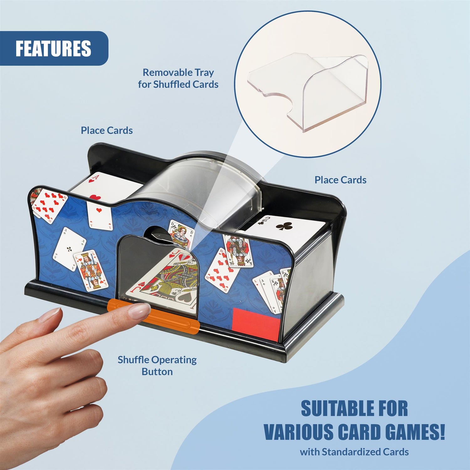 Electric Card Shuffler by The Magic Toy Shop - UKBuyZone